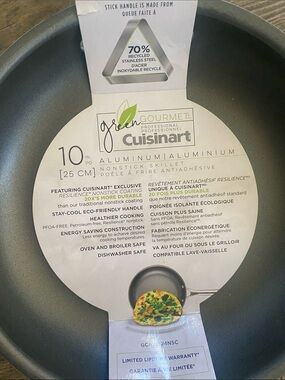Cuisinart Green Gourmet 10-inch Nonstick Skillet - Gray